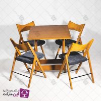 میز و صندلی تاشو چوبی ملانیا