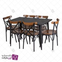 میز و صندلی شش نفره لهستانی تونت